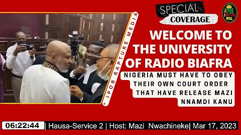 Welcome To The University Of Radio Biafra | Hausa-Service 2 | Host: Mazi Nwachineke | Mar 17, 2023