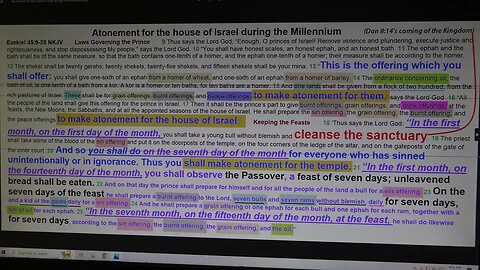Atonement for the mortal house of Israel during the Millennium