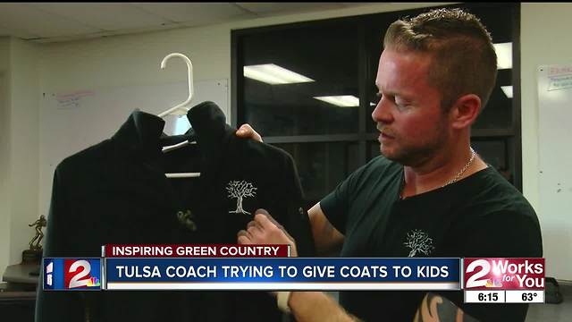 Tulsa football coach wants to give away more than 1,000 coats to students throughout city