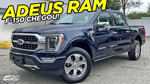 NOVA FORD F-150 PLATINUM 2023 PICAPE MONSTRA COM MOTOR DE MUSTANG + BARATA E POTENTE QUE RAM 1500