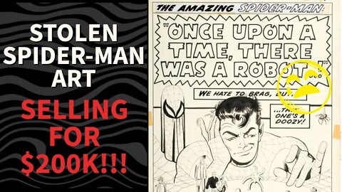 Is Heritage Auctions Selling STOLEN Steve Ditko SPIDER-MAN Art For SIX-FIGURES?