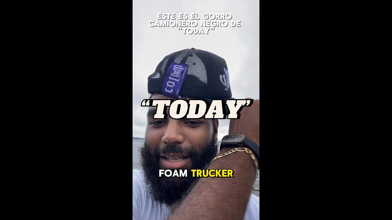 Black “TODAY” Foam Trucker. Link In Description.