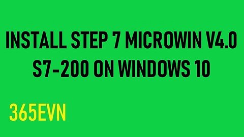 0040 - Install Step7 Microwin v4.0 on windows 10