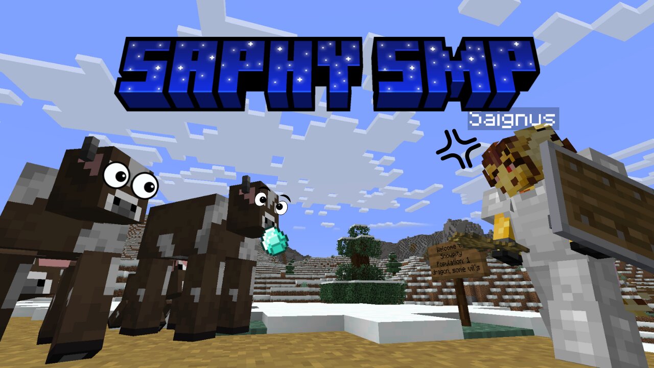 I'm on the Road to Free Diamonds (It's Painful) - Saphy SMP Ep 2