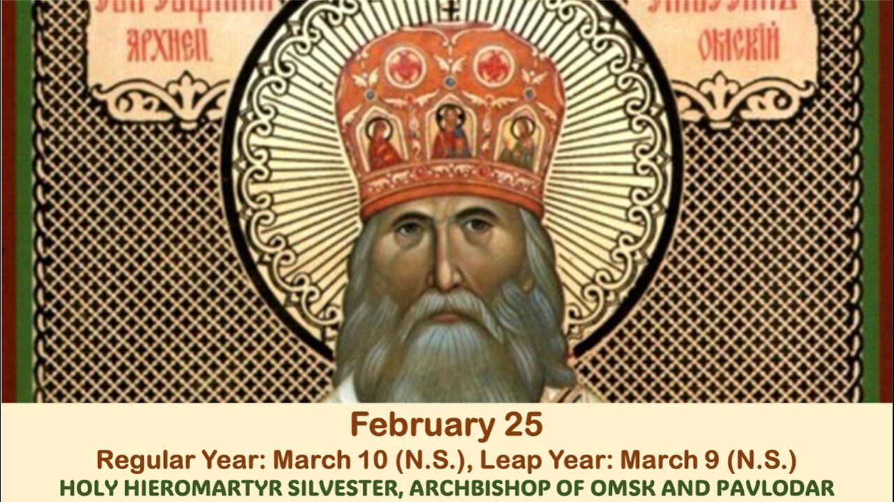 The Lives of Saints: Feb. 25 (Reg. Year: Mar. 10 (N.S.), Leap Year: Mar. 9 (N.S.) ST. SILVESTER