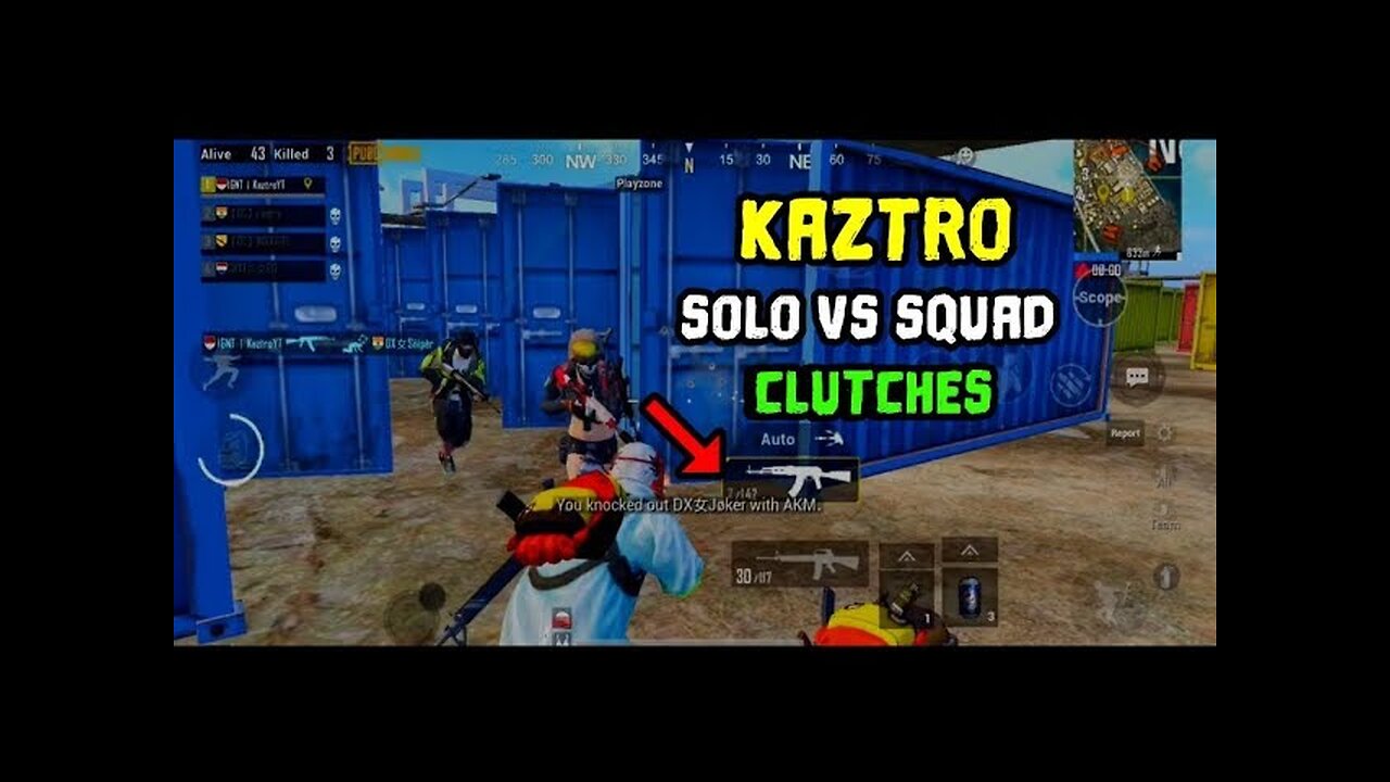 Kaztro Solo Squad Best Moments | 4 Finger Claw Kill Montage | Kaztro Gaming