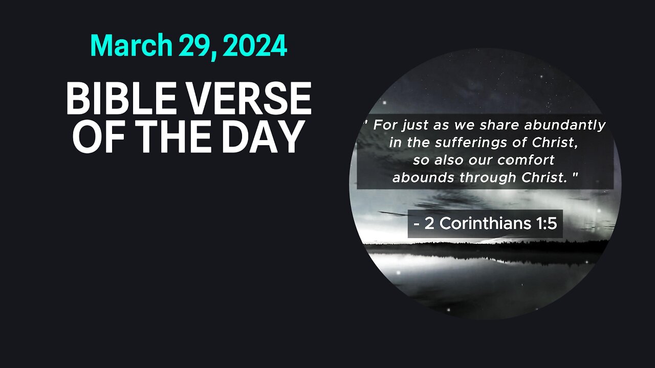 Bible Verse of the Day: March 29, 2024