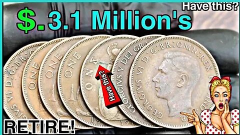 Top 7 ULTRA UK One Penny RARE One Penny Coins Worth a Lot of money! Coins worth MONEY!