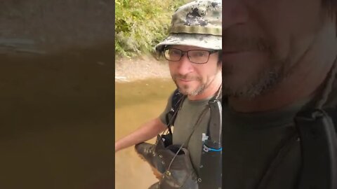 Backpacking through the Arkansas River.