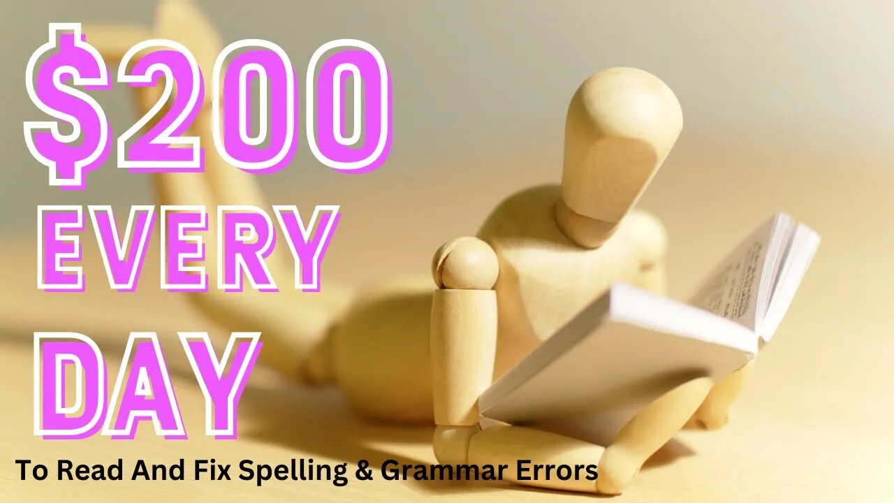 Daily Passive Income To Read And Fix Spelling & Grammar Errors