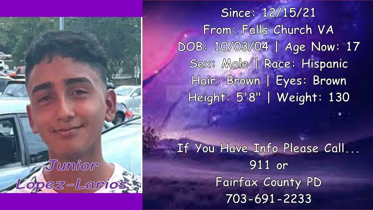 #Missing #Anniversary | Junior Lopez-Larios | 12/15/2021