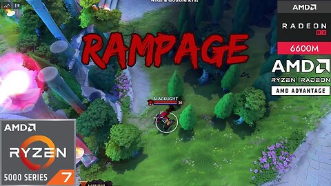 Blood Seeker Rampage - Dota 2 on Max Settings - AMD Advantage - Radeon RX 6600M 8GB - 1440p 60FPS