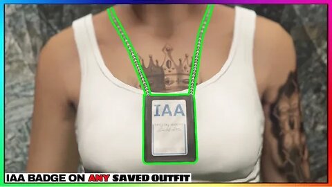 *Easy* How To Get IAA Badge On ANY Outfit For Female Character (GTA Online)