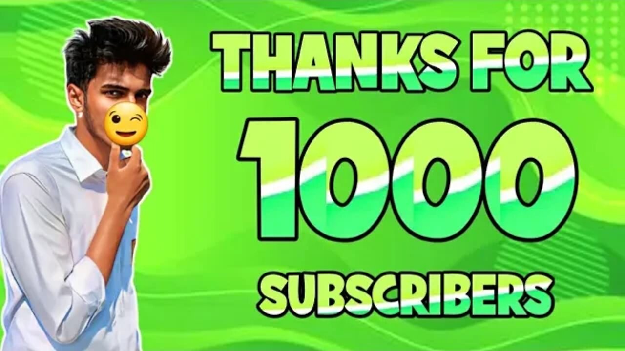 Thanks For 1000 (1K) Subscribers 💖 Need More Support 😊