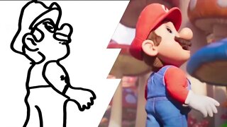 How to Draw Mario from Side in One Minute?