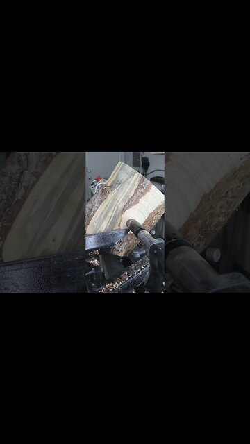 Woodturning a tenon #asmr