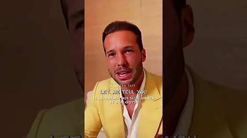 Tristan Tate Is Learning This Skill Worth It For Guys? #Shorts