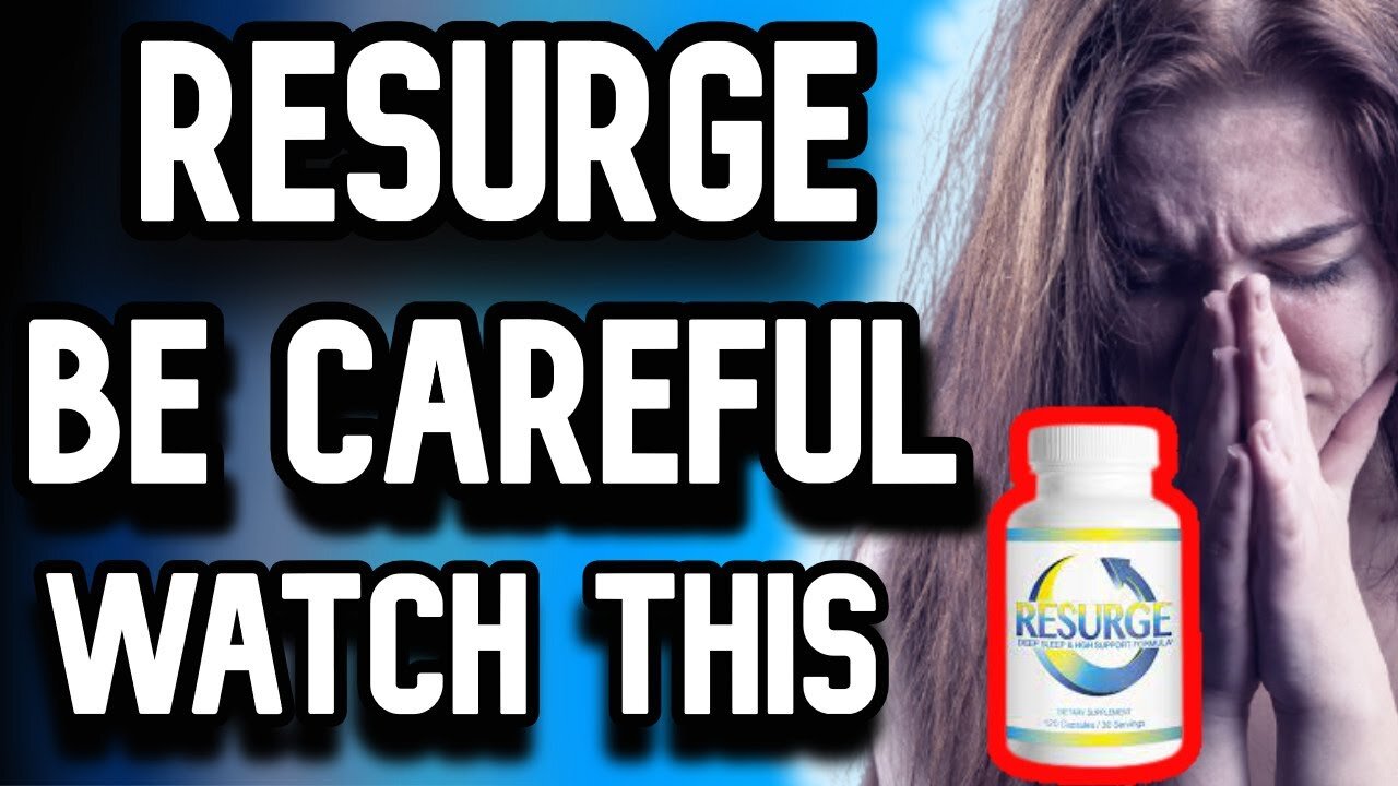 RESURGE REVIEW - Resurge Supplement Work? #ResurgeSupplementReviews!