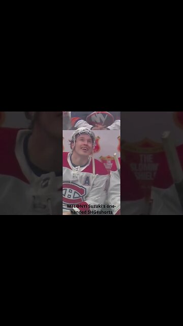 MTL@NYI Suzuki's one handed SHG #shorts #nhl