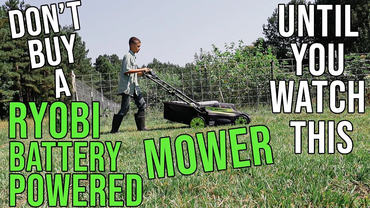 Don't Buy A Ryobi Battery Powered Mower Until You Watch This!