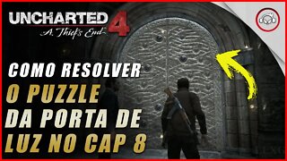 Uncharted 4 Ps5, Como resolver o puzzle da porta de luz no Cap 8 | Super dica