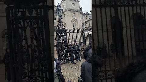 Make way Disrespectful tourist laugh #horseguardsparade