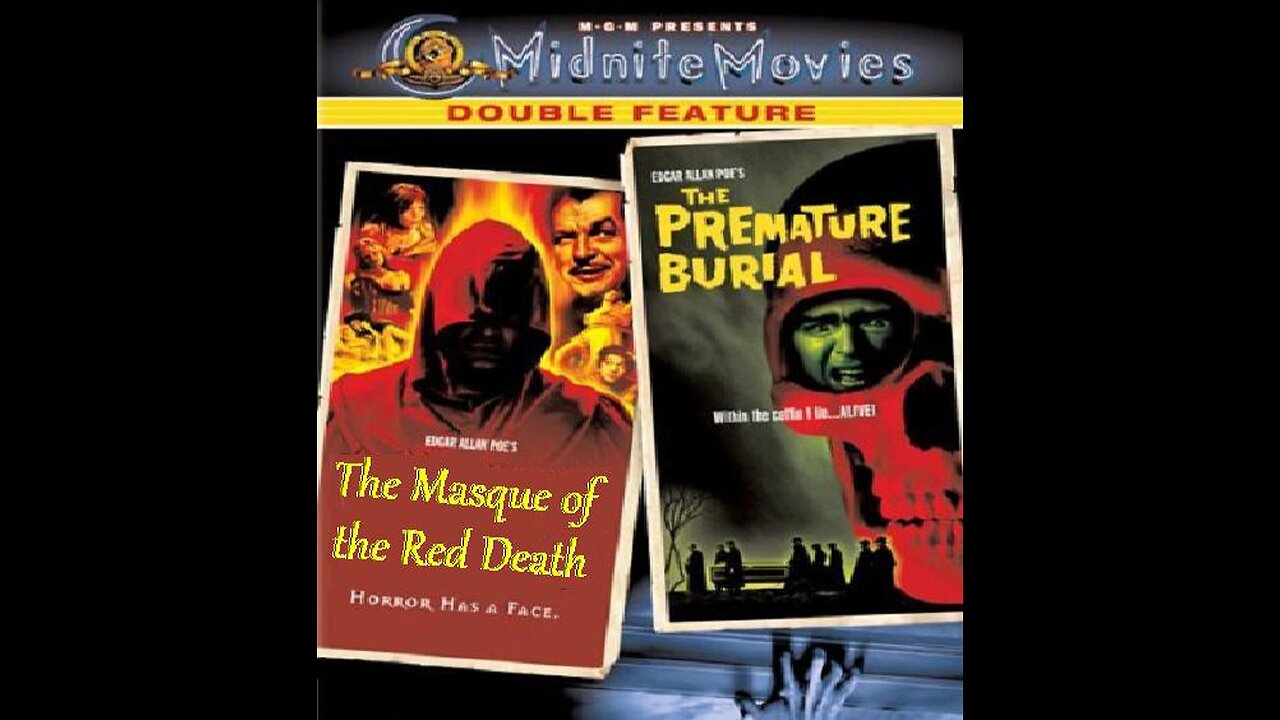 MASQUE OF THE RED DEATH 1964 & THE PREMATURE BURIAL 1962 Vincent Price & Roger Corman DOUBLE FEATURE