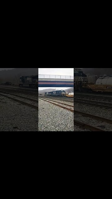 Eastbound intermodal in Johnstown PA