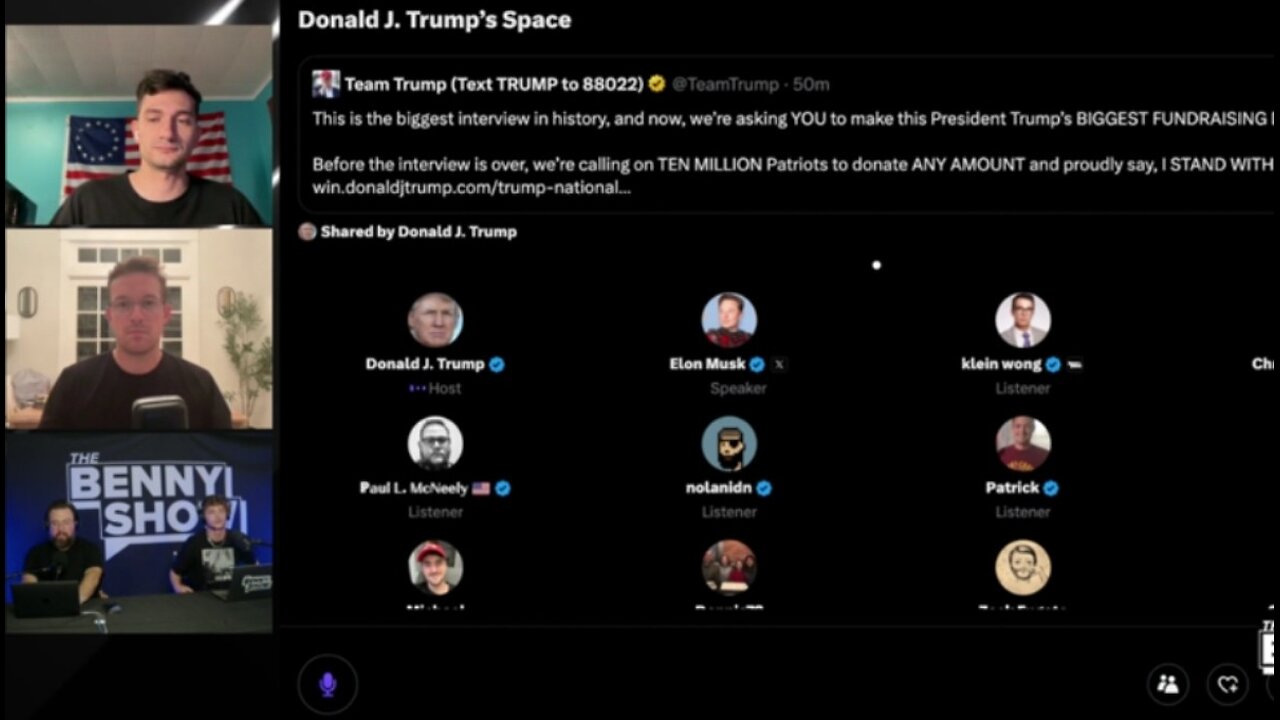 President Trump with Elon Musk_Inerview Only_on X_8-12-24