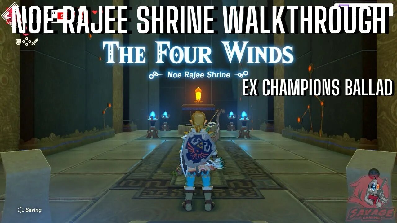 NOE RAJEE SHRINE THE FOUR WINDS WALKTHROUGH EX CHAMPION REVALI'S SONG ZELDA BOTW