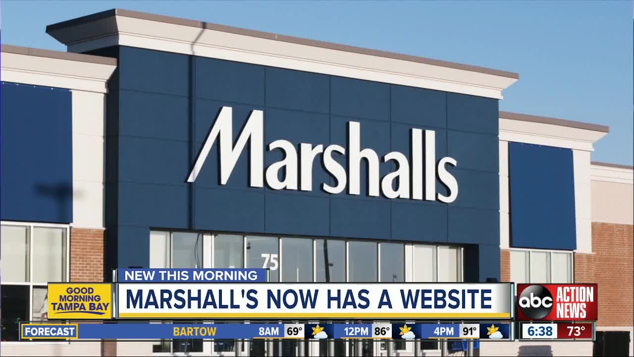 Marshalls launched a website so you can now shop bargains online