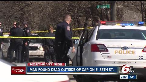 Man found dead outside car on northeast side