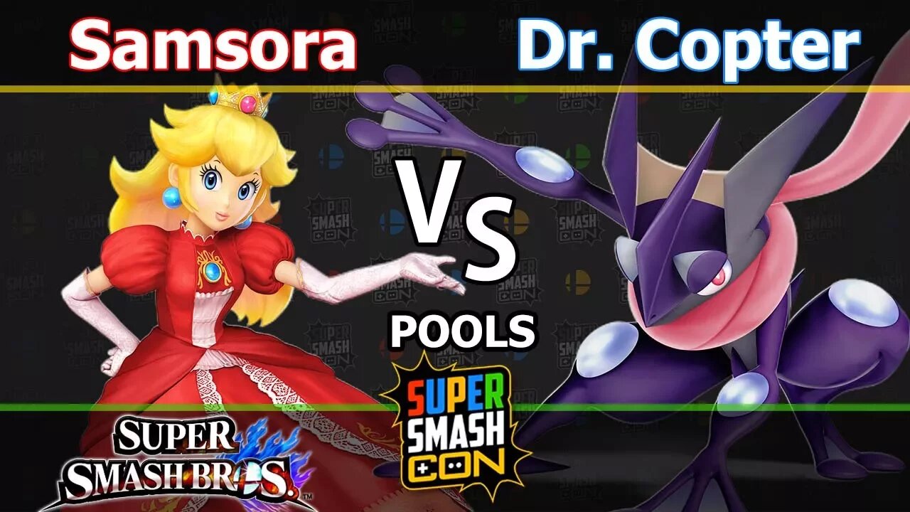 Samsora (Peach) vs. Dr. Copter (Greninja) - Wii U Singles Pools - SSC2017