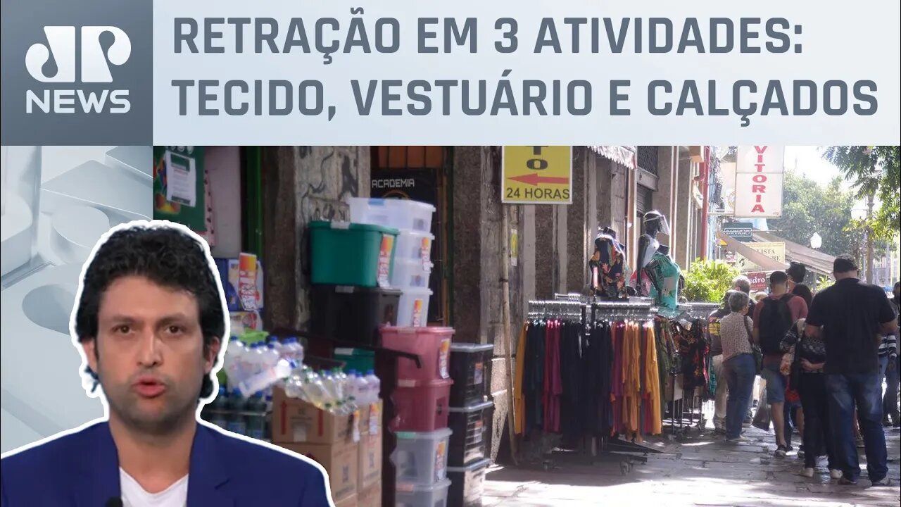 Volume de vendas no comércio recua 1% em maio, diz IBGE; Alan Ghani explica