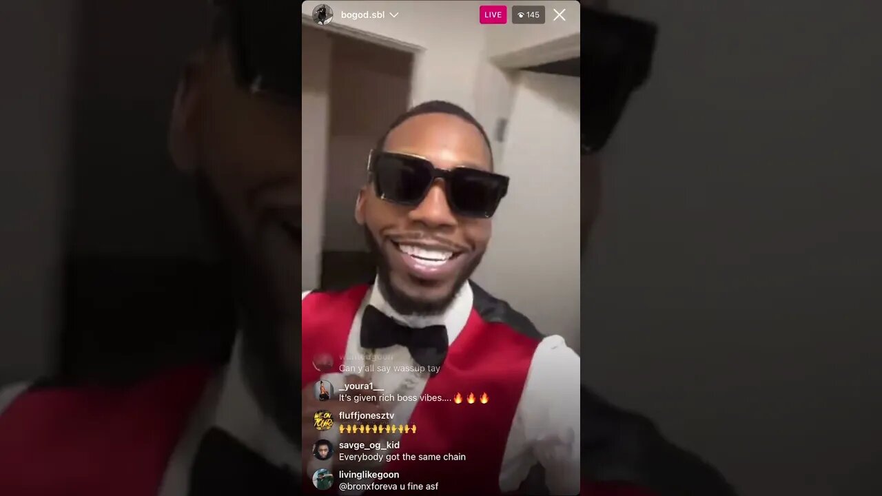 DIAMOND BO BROWN IG LIVE: Ron Suno And His Homie Flex Their Drip In Suits & Formal Wear (18-01-23)