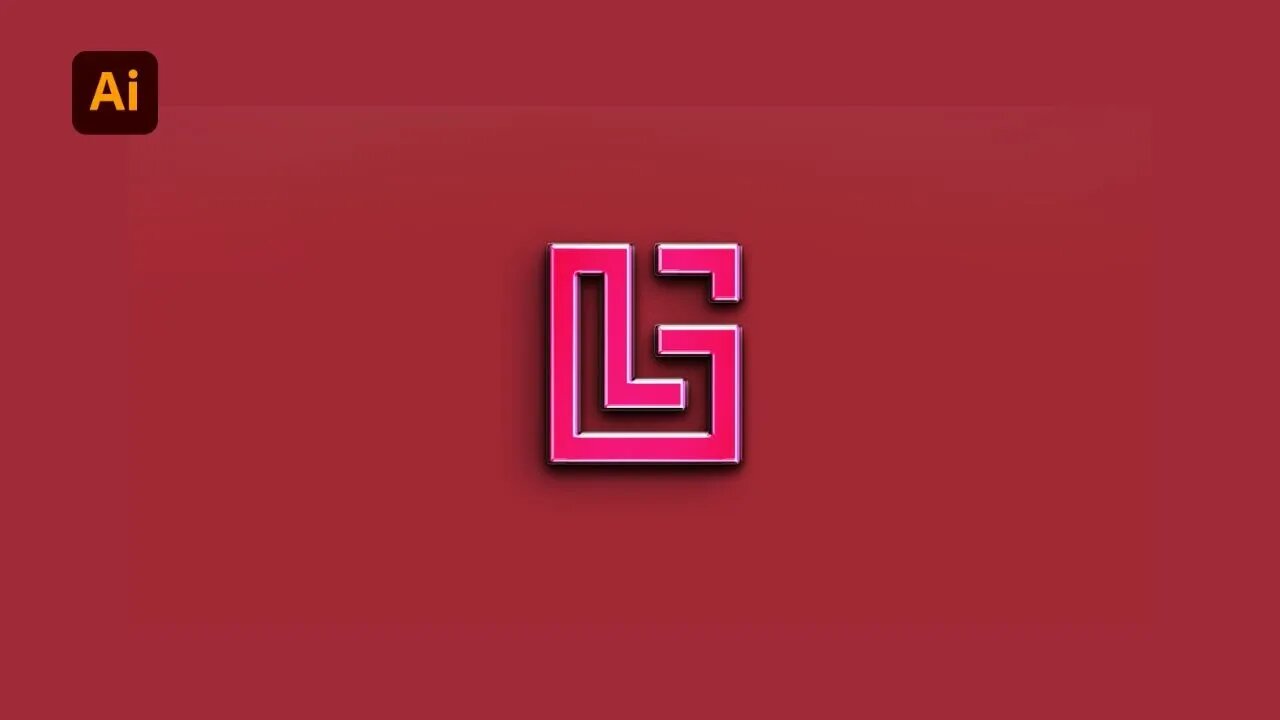 GL Logo Design | adobe illustrator logo design tutorial | text logo design illustrator