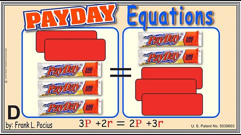 VISUAL PAYDAY 3P+2r=2P+3r EQUATION _ SOLVING BASIC EQUATIONS _ SOLVING BASIC WORD PROBLEMS