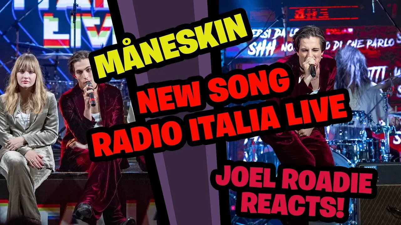 Måneskin - New Song (Radio Italia Live) - Roadie Reacts