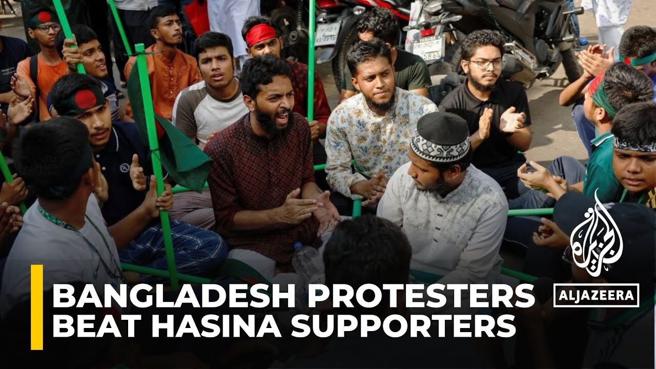 Bangladesh protesters, vowing to 'guard revolution', beat Hasina supporters