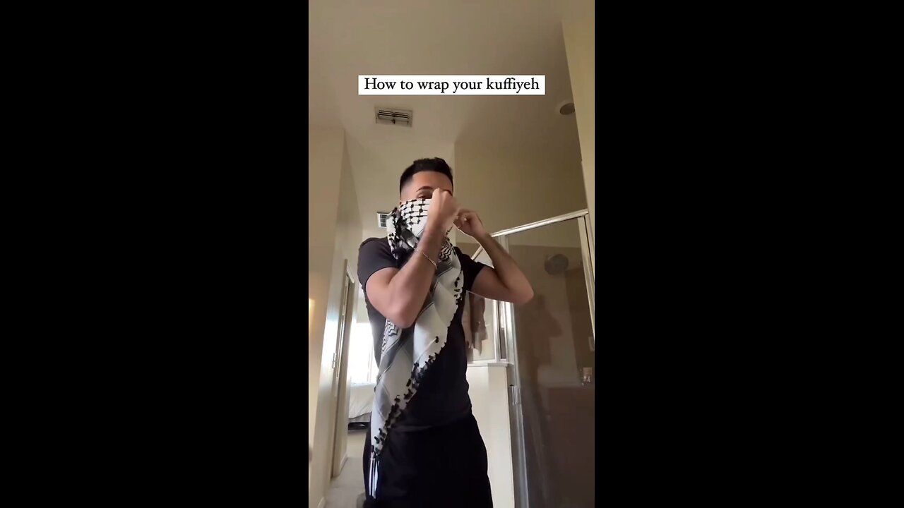 How to wrap your KUFFIYEH
