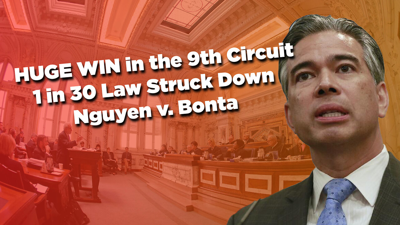 HUGE WIN in the 9th Circuit, 1 in 30 Law Struck Down