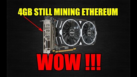 4GB GPUs Can Still Profitably MINE ETHEREUM In 2022!!!!