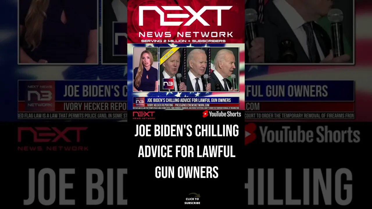Joe Biden's Chilling Advice for Lawful Gun Owners #shorts