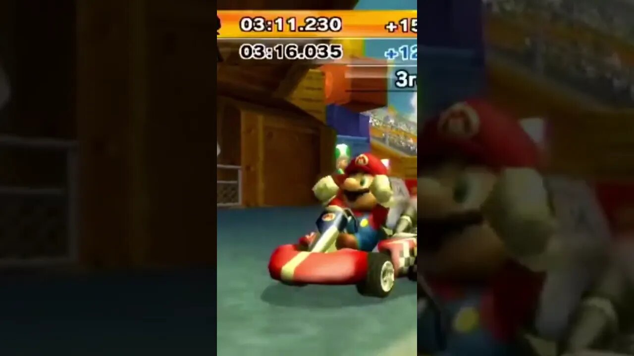 Getting the W In Mario Kart Wii #shorts #shortsvideo #wii #nintendo #gaming #mariokart #mario #wiiu