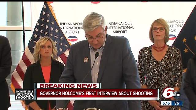 Gov. Eric Holcomb comments on school shooting