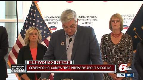 Gov. Eric Holcomb comments on school shooting