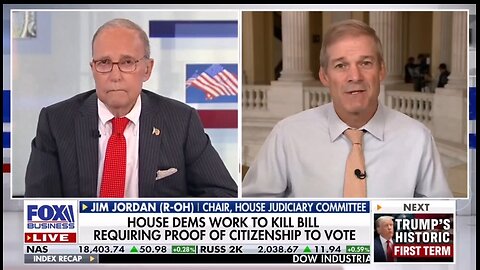 Rep Jim Jordan: Proof Of Citizenship To Vote Is Common Sense!