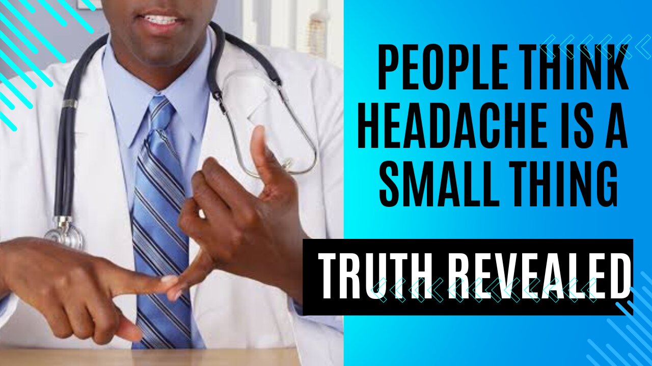 Head pain is not a small thing as people think,it's..