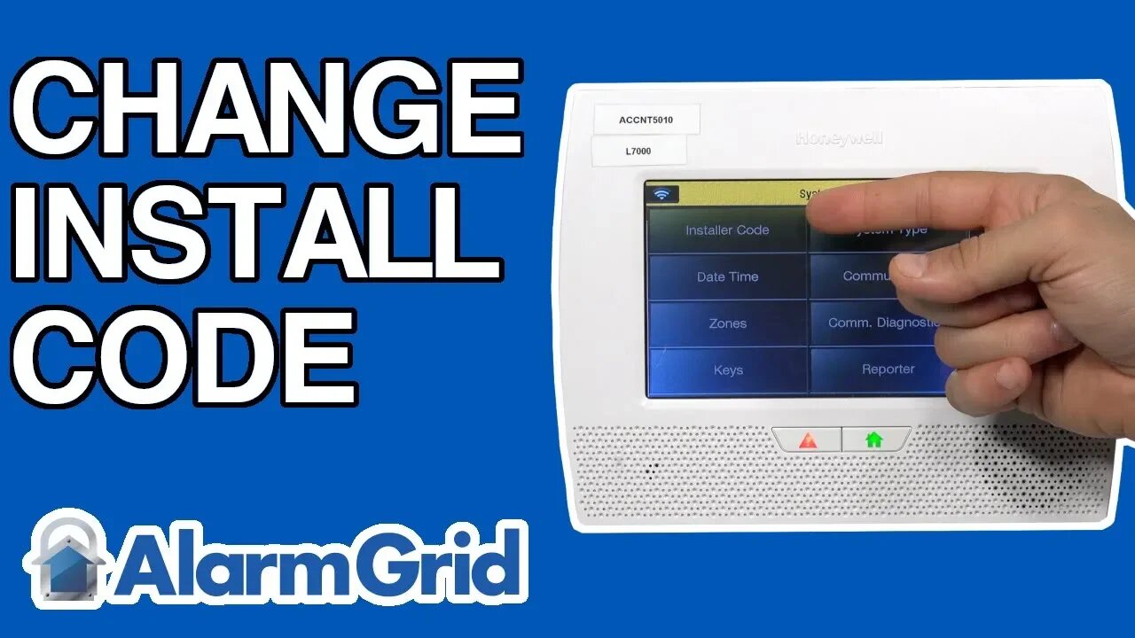 Changing the Installer Code on a LYNX Touch Security System