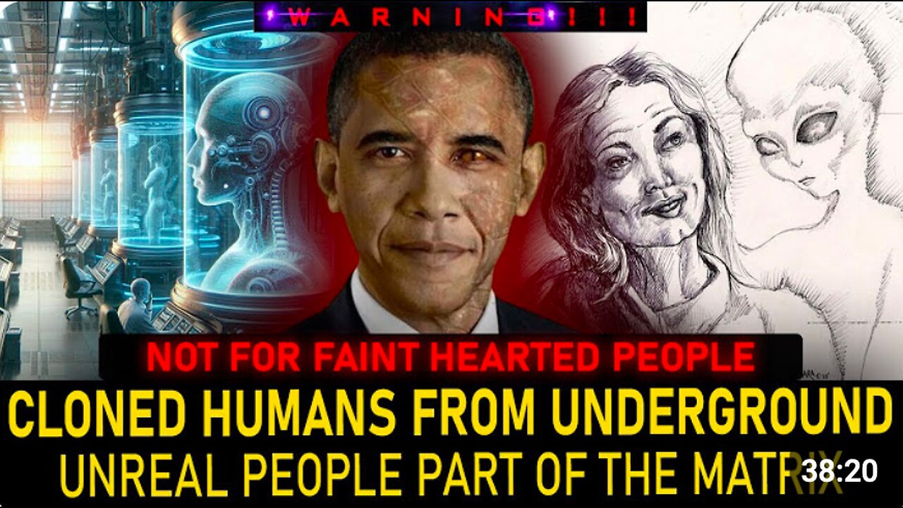 WARNING! CLONED HUMANS FROM UNDERGROUND BASES OF ILLUMINATI. “UNREAL PEOPLE” OF THE MATRIX (PART1)